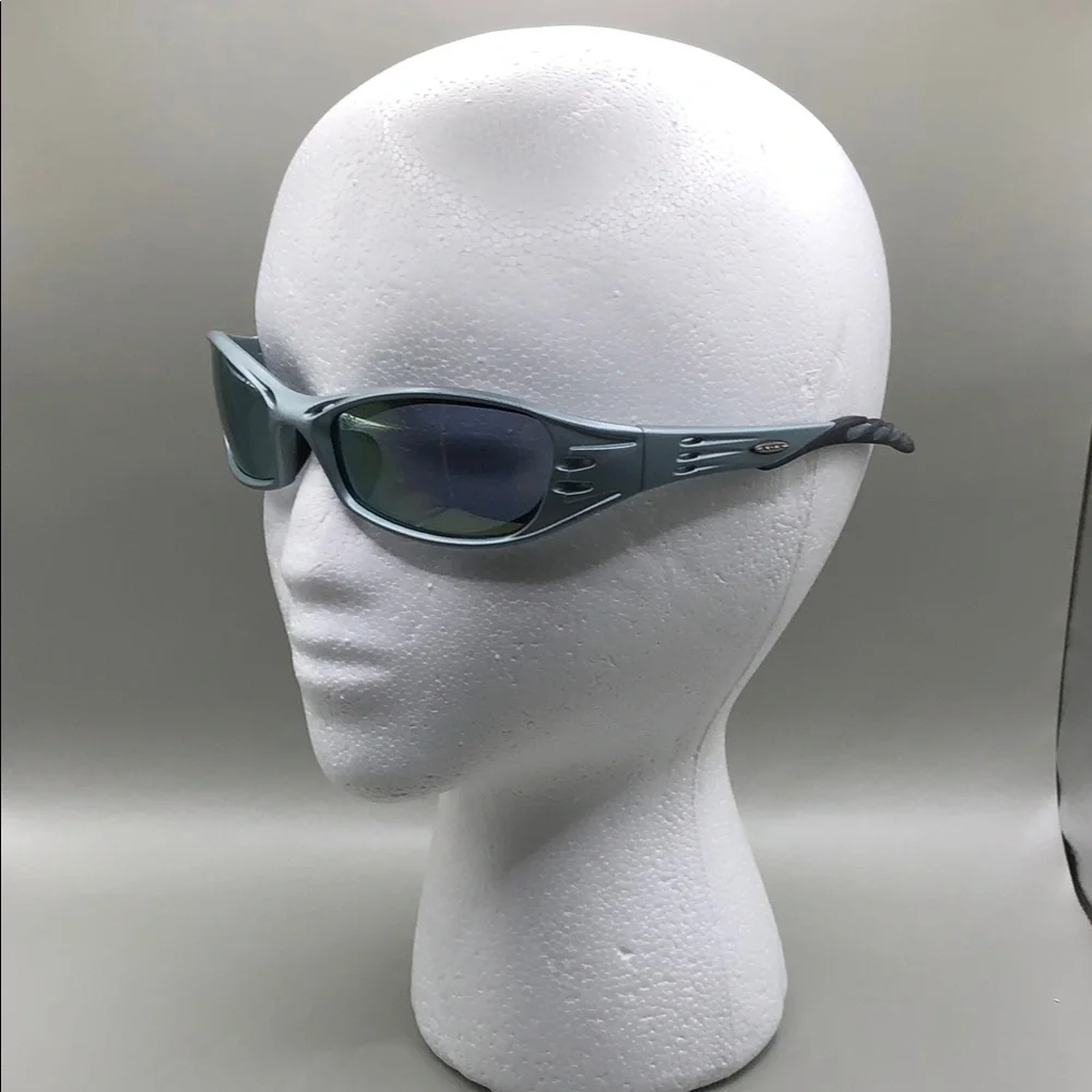 AOS + S Safety Fuel Wrap Vented Mirror Safety Z87 Sunglasses Frost Blue
